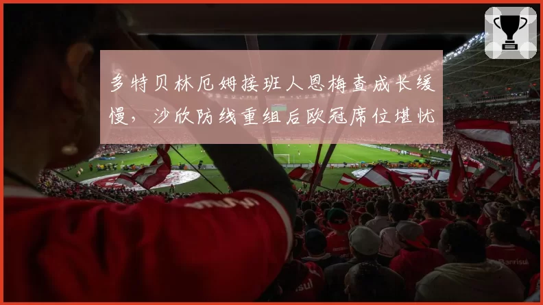 多特贝林厄姆接班人恩梅查成长缓慢，沙欣防线重组后欧冠席位堪忧？