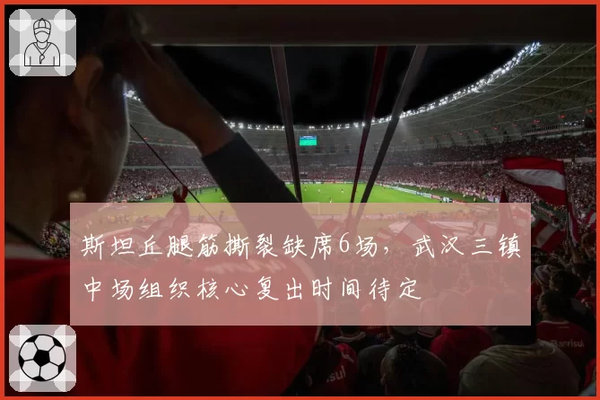 斯坦丘腿筋撕裂缺席6场，武汉三镇中场组织核心复出时间待定