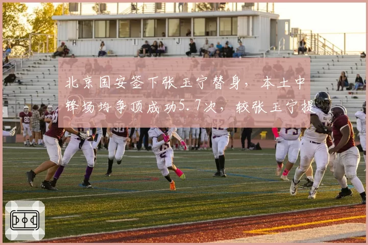 北京国安签下张玉宁替身，本土中锋场均争顶成功5.7次，较张玉宁提升15%
